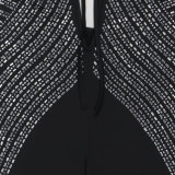 Backless V Neck Hot Drill Jumpsuit NY-K3262