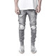 Men's Washed Holes Slim Denim Jeans GDMY-2013