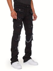 Men's Multi-pocket Straight Jeans GDMY-CK3010