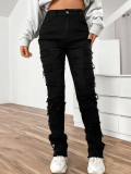 Rubbed Side Stacked Straight Jean GDMY-CK3018