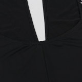 Backless V Neck Hot Drill Jumpsuit NY-K3262