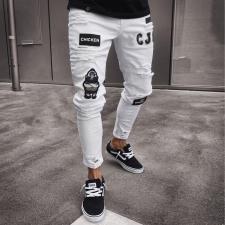 Men's Fashion Patch Holes Slim Jean GDMY-LF807
