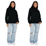 Men&Women Plus Size Long Sleeve Hooded Sweatshirt YD-YD-0002