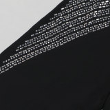 Backless V Neck Hot Drill Jumpsuit NY-K3262