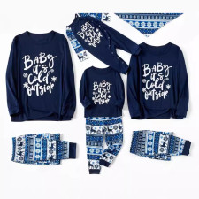 Christmas Printed Pajamas Family Home Parent-Child Set GSGS-0689