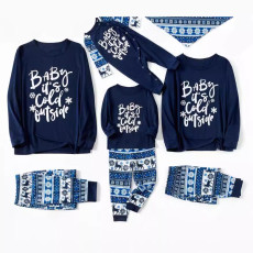 Christmas Printed Pajamas Family Home Parent-Child Set GSGS-0689