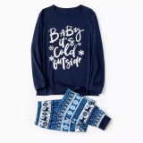 Christmas Printed Pajamas Family Home Parent-Child Set GSGS-0689