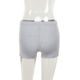 Long Sleeve Loose Sweatshirt Tight Shorts Fashion Casual Suit FL-JY24386MHO