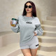 Long Sleeve Loose Sweatshirt Tight Shorts Fashion Casual Suit FL-JY24386MHO