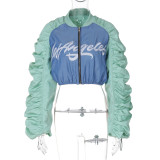 Stylish Letter Print Coat BLG-C4716984A 