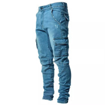 Men's Fashion Multi-pockets Pencil Jeans GDMY-MGD8