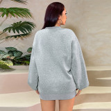 Long Sleeve Loose Sweatshirt Tight Shorts Fashion Casual Suit FL-JY24386MHO