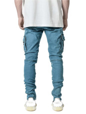 Men's Fashion Multi-pockets Pencil Jeans GDMY-MGD8
