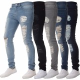 Men's Holes High Waist Pencil Jeans GDMY-1082