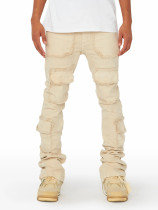 Men's Denim Stacked Micro Straight Leg Jeans GDMY-3036