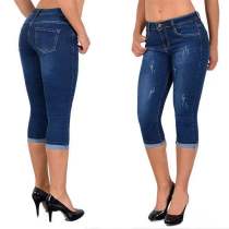 Plus Size Denim Pencil Seven-point Jeans GDMY-KV0196