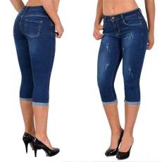Plus Size Denim Pencil Seven-point Jeans GDMY-KV0196