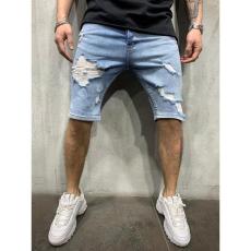 Men's Plus Size Ripped Denim Skinny Midi Pants GDMY-1966