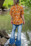 Men's Plus Size High Waisted Vintage Big Flare Jeans GDMY-2010