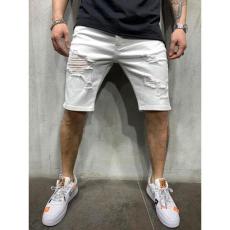 Men's Plus Size Ripped Denim Skinny Midi Pants GDMY-1966
