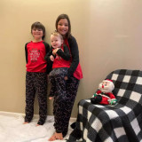 Christmas Long Sleeve Printed Pajamas Parent-Child Set GSGS-0690