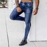 Men's Solid Color Slim High Waist Jeans GDMY-1968