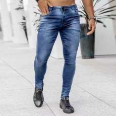 Men's Solid Color Slim High Waist Jeans GDMY-1968