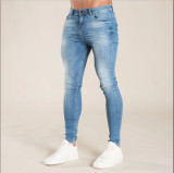 Men's Solid Color Wased Pencil Jeans GDMY-1957