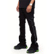 Men's Appliqued Denim Stacked Wide-leg Pants GDMY-3013