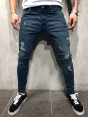 Men's Holes Slim Tight Pencil Jeans GDMY-MGD160
