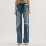 Fashion High Waist Wide Leg Jeans GDMY-1801