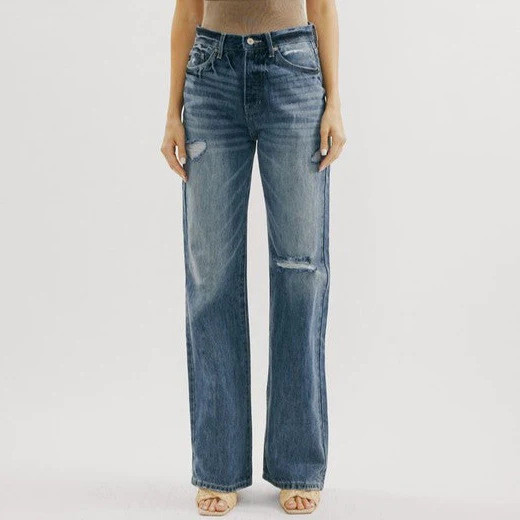Fashion High Waist Wide Leg Jeans GDMY-1801