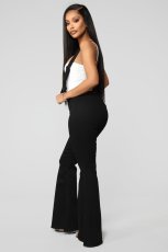 Fashion Solid Color Denim Flare Back Pants GDMY-LF003
