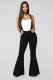 Fashion Solid Color Denim Flare Back Pants GDMY-LF003