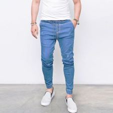 Men's Plus Size Solid Color Pencil Jeans GDMY-11181