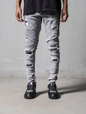 Men's Denim Holes Washed Tight Jeans GDMY-MGDD38