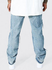 Men's Fashion Color Block Straight Jean GDMY-MGD31