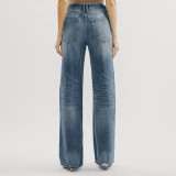 Fashion High Waist Wide Leg Jeans GDMY-1801
