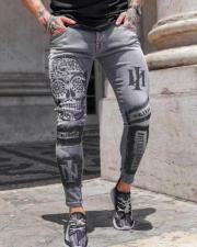 Men's Plus Size Print Tight Pencil Jeans GDMY-2012