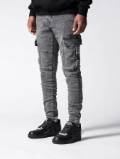 Men's Black Slim Pencil Jeans GDMY-MGD185