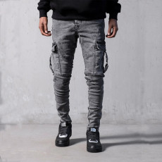 Men's Black Slim Pencil Jeans GDMY-MGD185