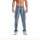 Men's Denim Washed Straight Jeans GDMY-1301