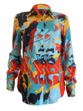 Casual Print Long Sleeve Shirt QODY-Y6051