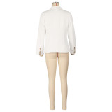 Solid Color Long Sleeve Blazer Coats AIL-AL288