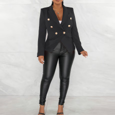 Solid Color Long Sleeve Blazer Coats AIL-AL288