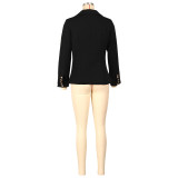 Solid Color Long Sleeve Blazer Coats AIL-AL288