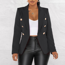 Solid Color Long Sleeve Blazer Coats AIL-AL288