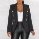 Solid Color Long Sleeve Blazer Coats AIL-AL288