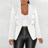 Solid Color Long Sleeve Blazer Coats AIL-AL288