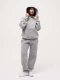 Solid Color Hooded Sweatshirts Two Piece Pants Set MIL-T088 